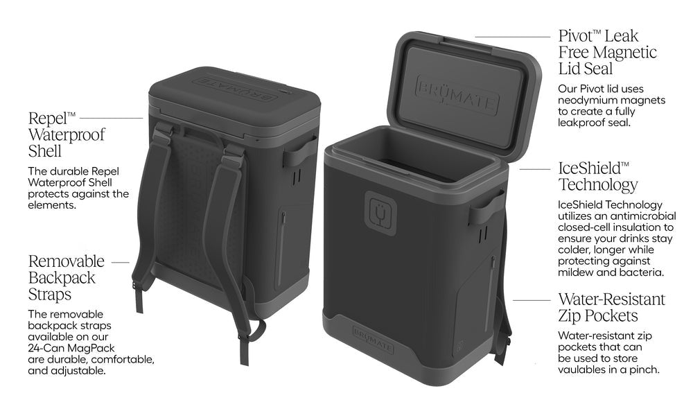 MagPack 24-Can Backpack Soft Cooler | Primrose