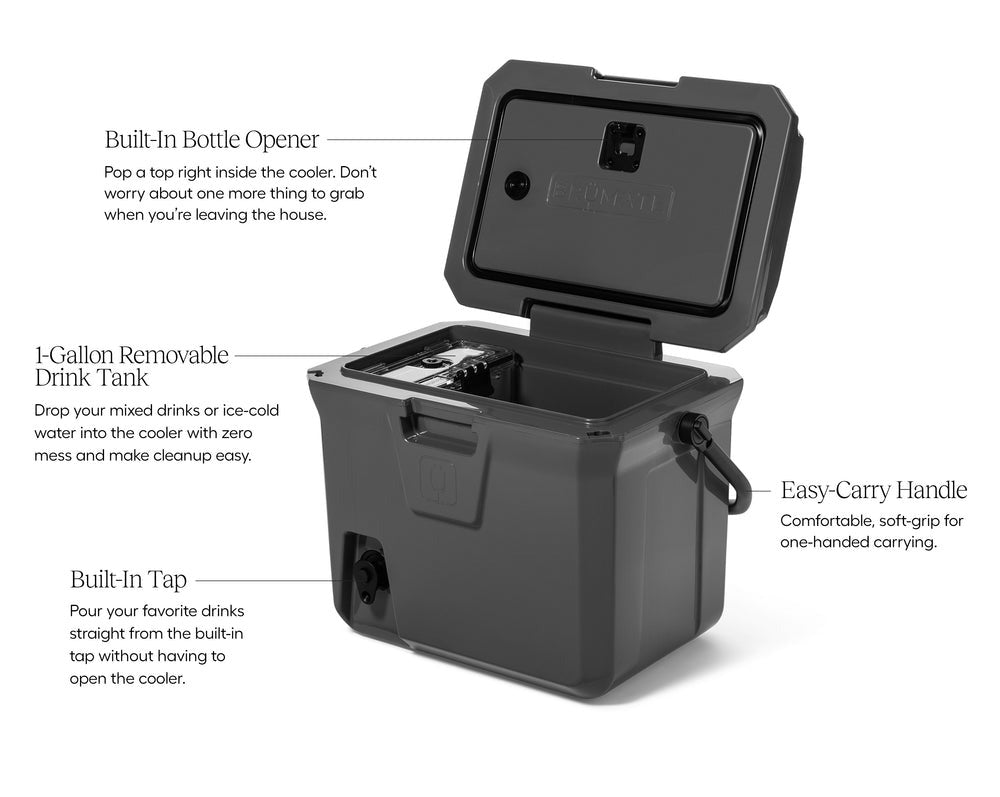 BrÃ1⁄4Tank 20-Quart Easy-Carry Cooler | Denim
